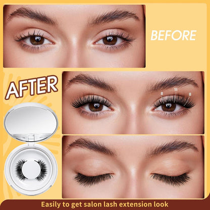 Magnetische Wimpern ohne Kleber – 1 Paar (JES-06)