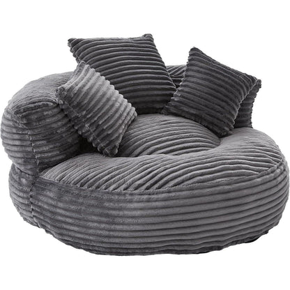 Lazy Sitzsack mit hohem Rücken – Bequemer Lounger für Wohnzimmer