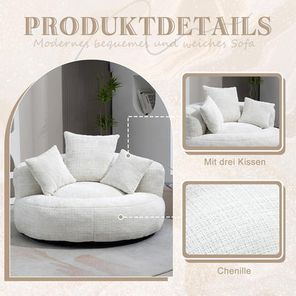 Lazy Sitzsack mit hohem Rücken – Bequemer Lounger für Wohnzimmer