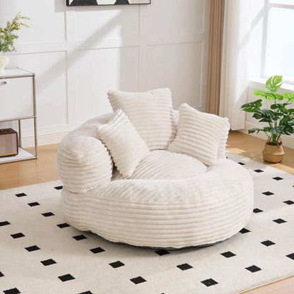 Lazy Sitzsack mit hohem Rücken – Bequemer Lounger für Wohnzimmer