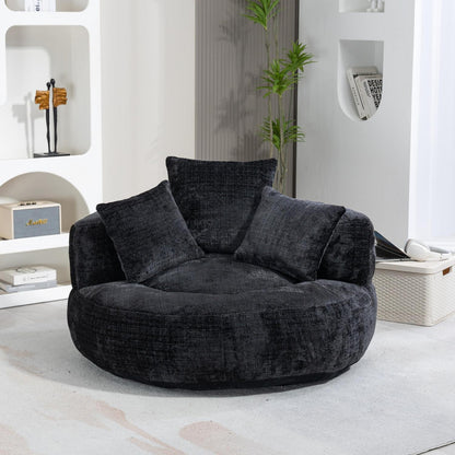 Lazy Sitzsack mit hohem Rücken – Bequemer Lounger für Wohnzimmer
