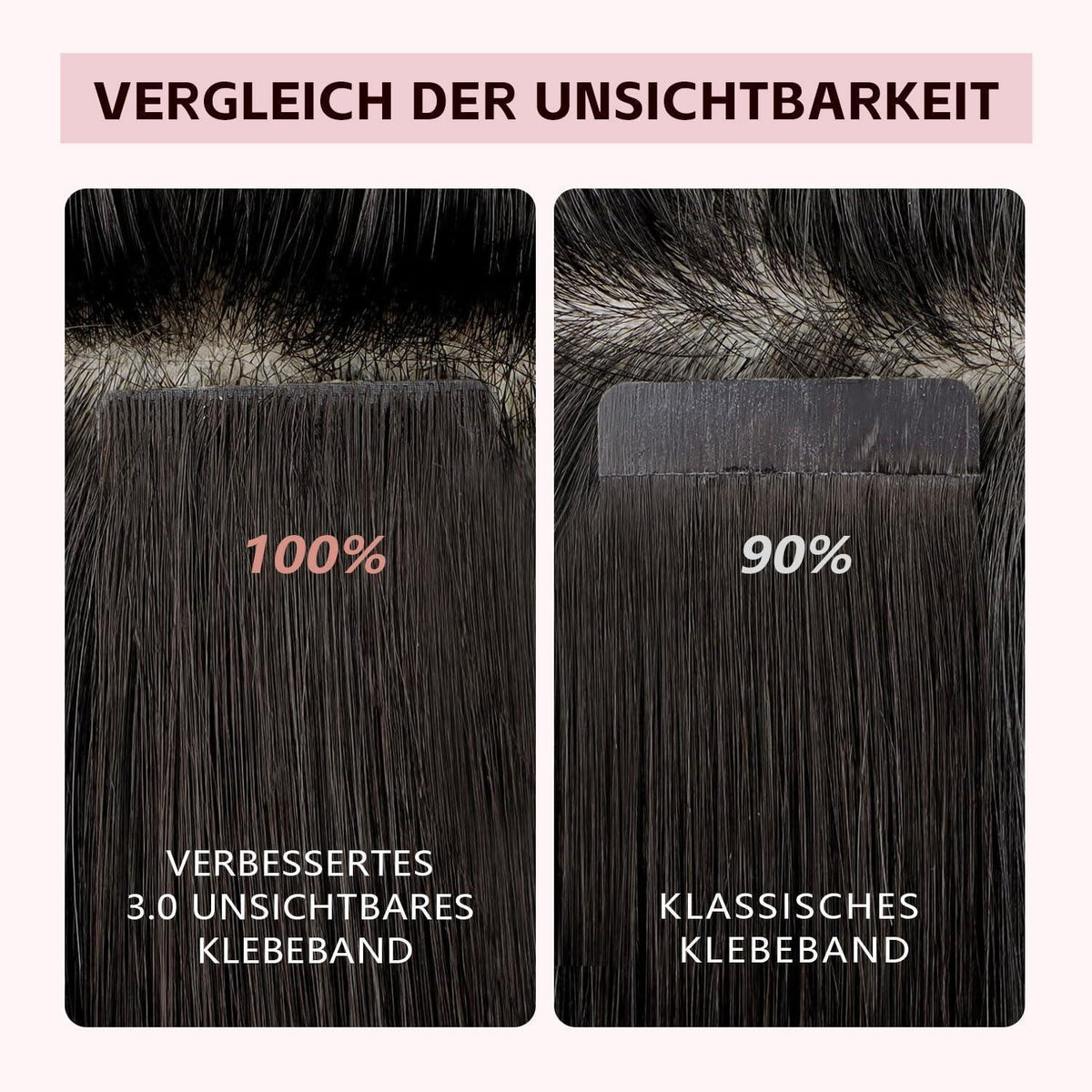 Remy Haarverlängerung Tape #8/60 Hellbraun-Platinblond 35cm