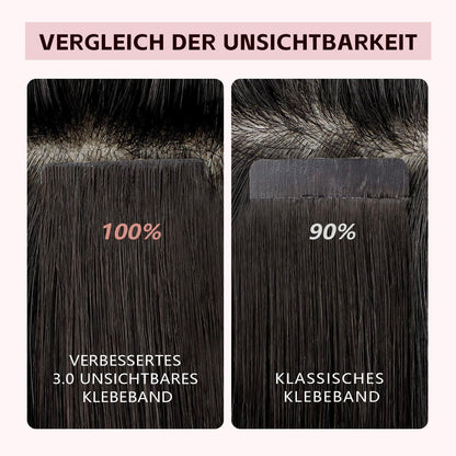Remy Haarverlängerung Tape #8/60 Hellbraun-Platinblond 35cm