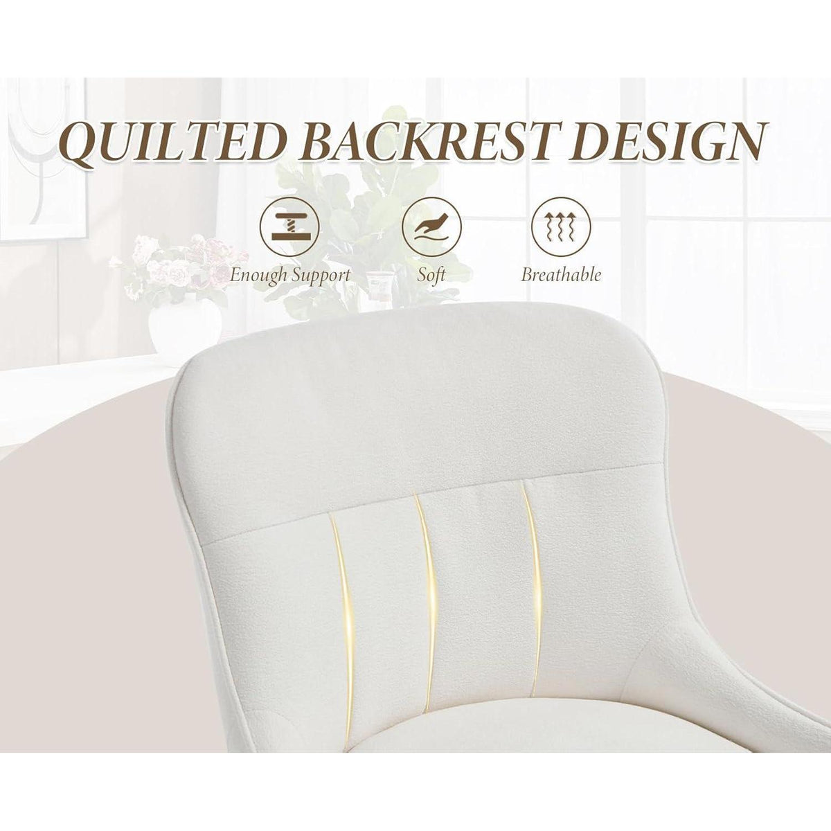 Barhocker Set 4er – Chenille, Weiß, Modern & Robust