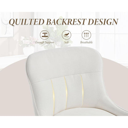 Barhocker Set 4er – Chenille, Weiß, Modern & Robust