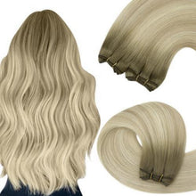 Blond Echthaar Tressen 35cm – Volumenspendend & Länger