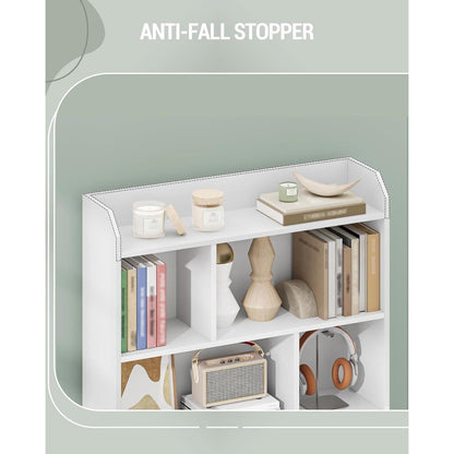 Weißes Bücherregal mit 7 Fächern – 24 x 80 x 199 cm