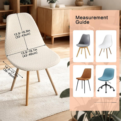 Stretch Stuhlhussen 4er Set Jacquard – Esszimmer & Deko