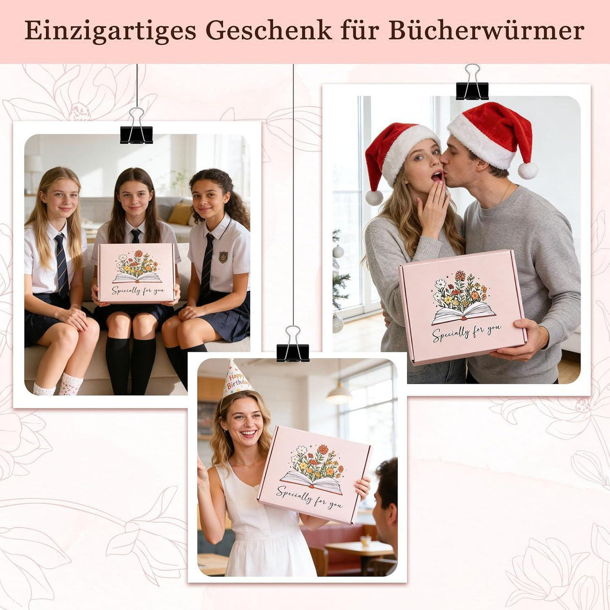 Leseset Geschenk für Buchliebhaber mit Becher & Socken