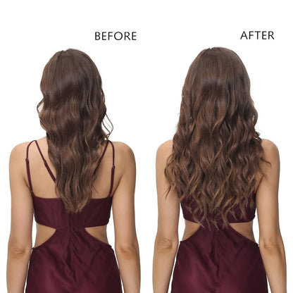 Echthaar Clip-in Extensions Dunkelblond 14 inch