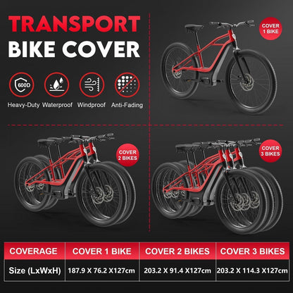 Fahrradabdeckung 2er-Pack – Wasserdicht & UV-Beständig