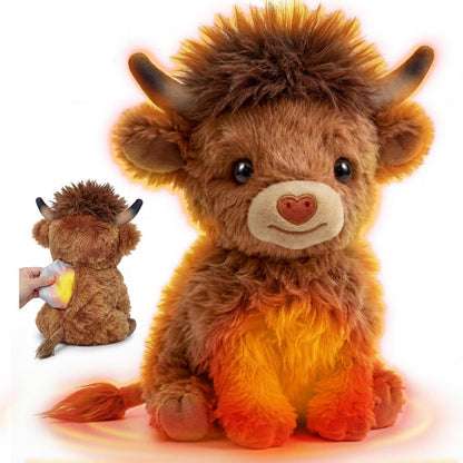 Mewaii Highland Cow Wärmekissen – Kuscheltier für Wärme & Geborgenheit