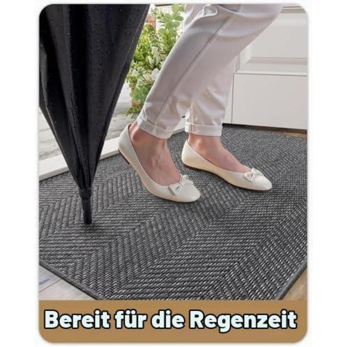 Ultradünne Schmutzfangmatte dunkelgrau 120x180cm
