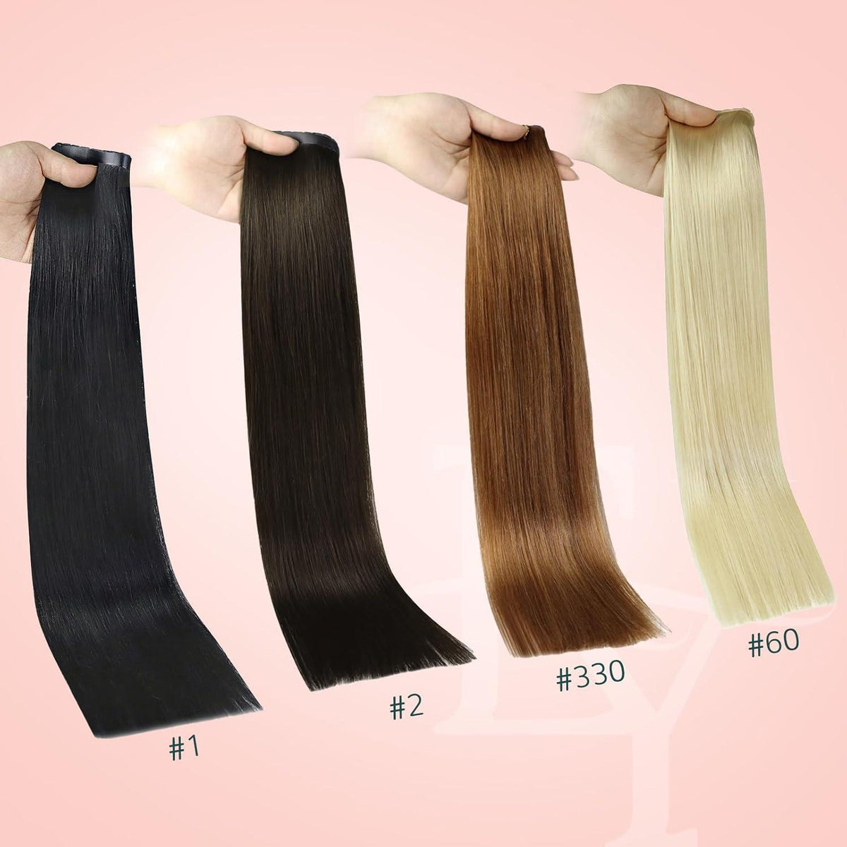 Braun Ombre Butterfly Tressen Echthaar 60cm