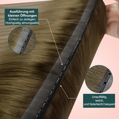 Easyouth Ombre Blond Echthaar Tressen Braun Dunkelbraun
