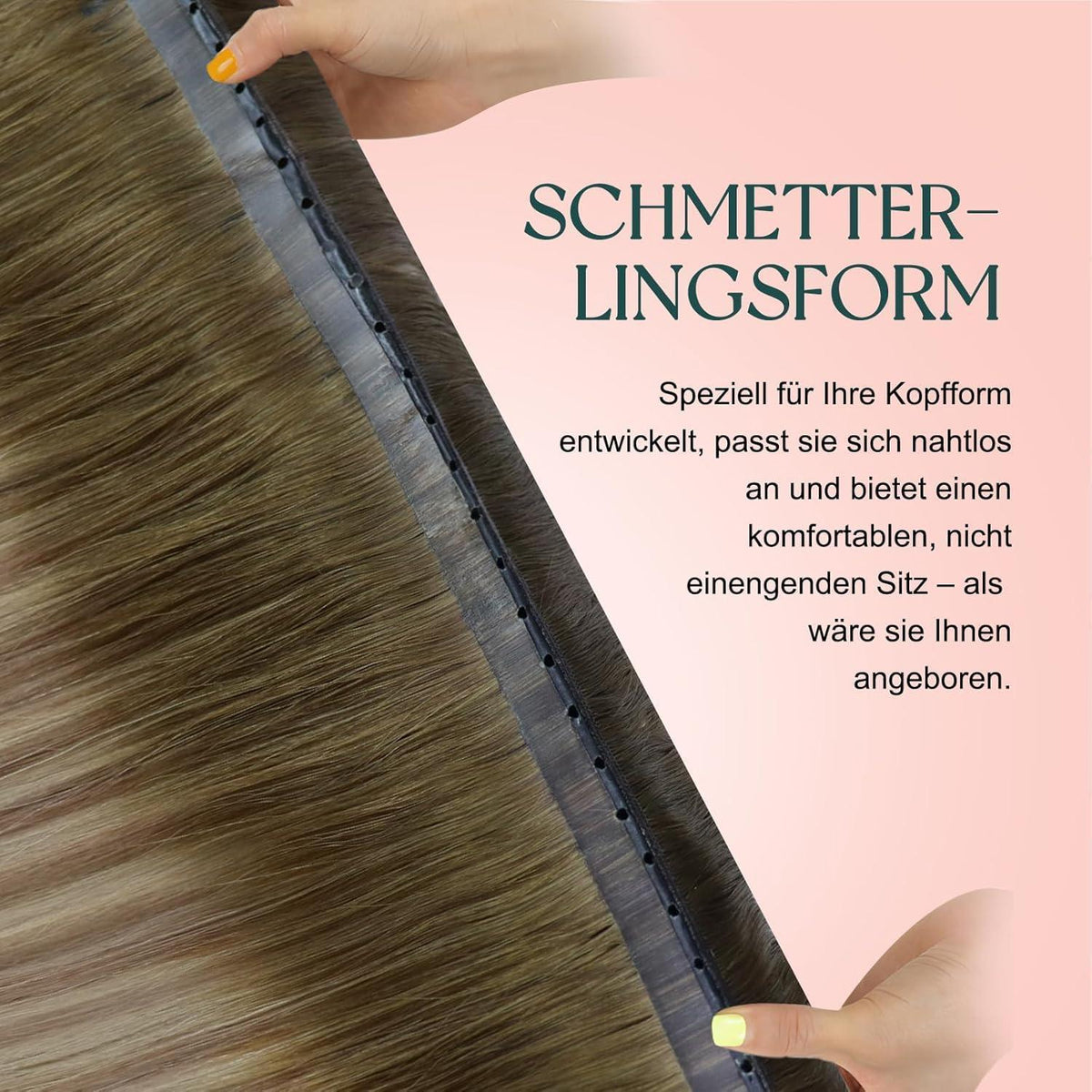 Easyouth Ombre Blond Echthaar Tressen Braun Dunkelbraun