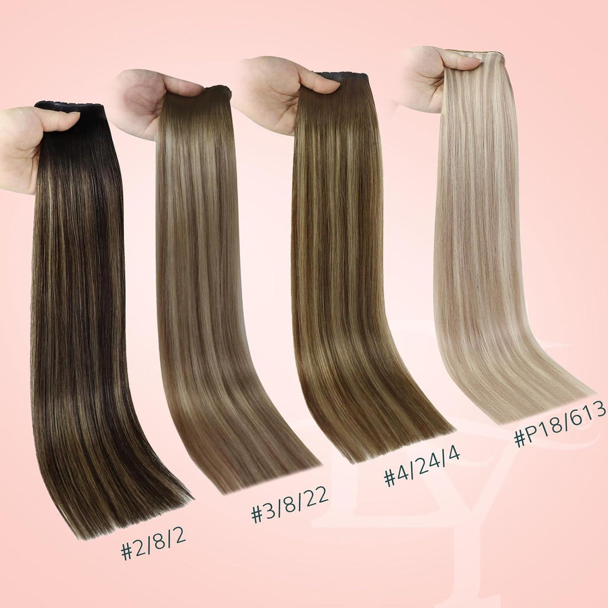 Easyouth Ombre Blond Echthaar Tressen Braun Dunkelbraun
