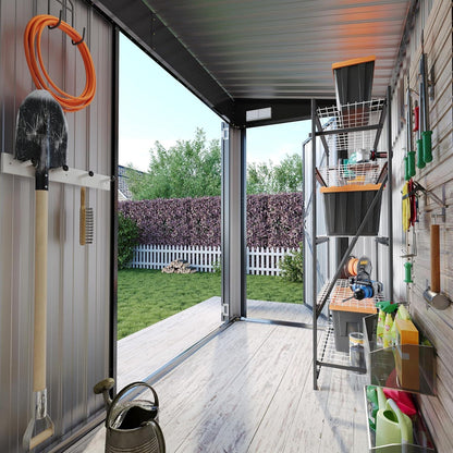 Outdoor Gerätehaus 8x4 ft – Pultdach, wetterfest & sicher