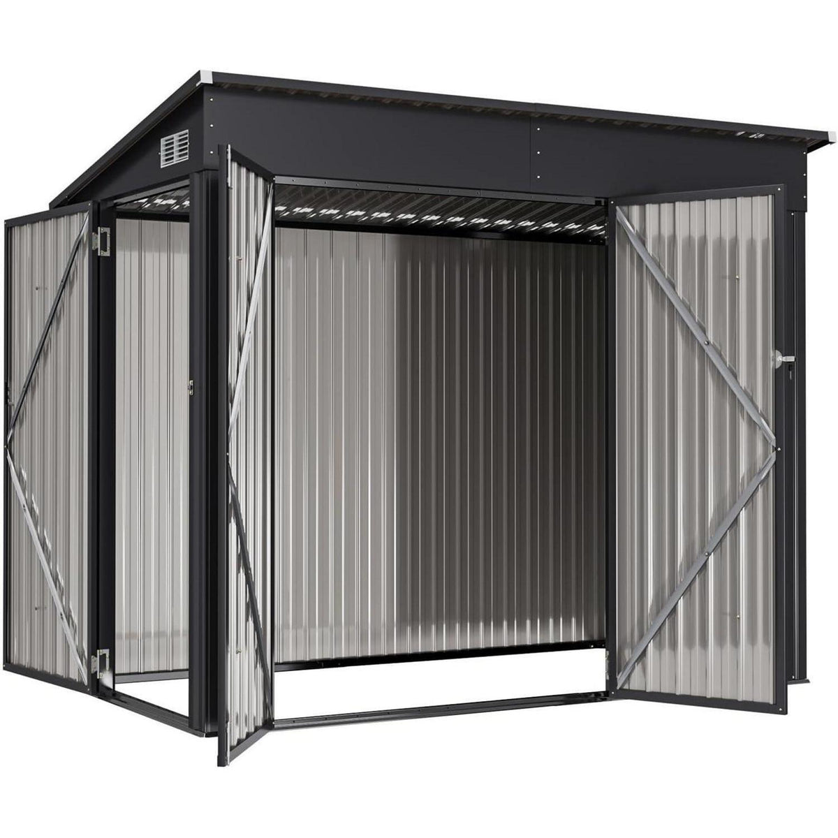 Outdoor Gerätehaus 8x4 ft – Pultdach, wetterfest & sicher