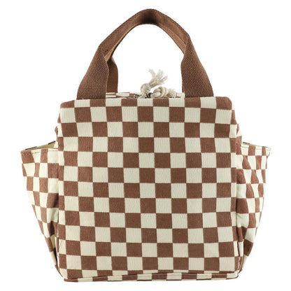 Kühltasche Damen 12L Cord Lunchtasche mit Seitentaschen