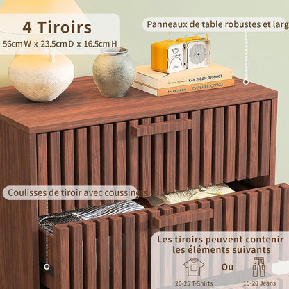 Kommode 4 Schubladen Holz – Stauraumwunder für Schlafzimmer