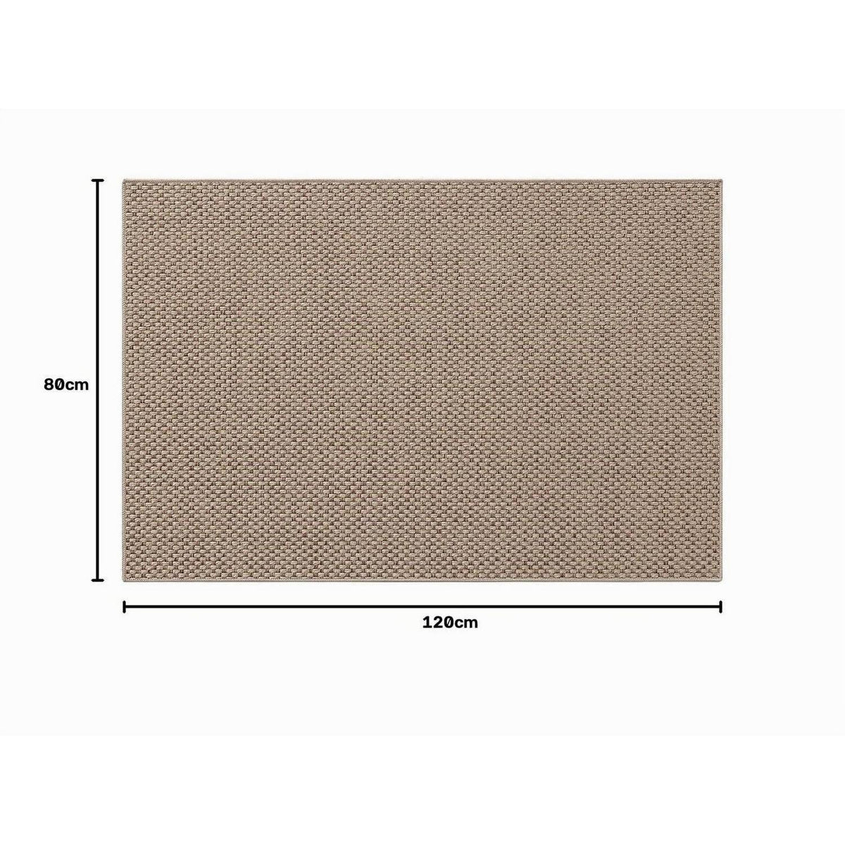 Fußmatte Innen 80x120cm Dunkles Beige – Schmutzfangmatte