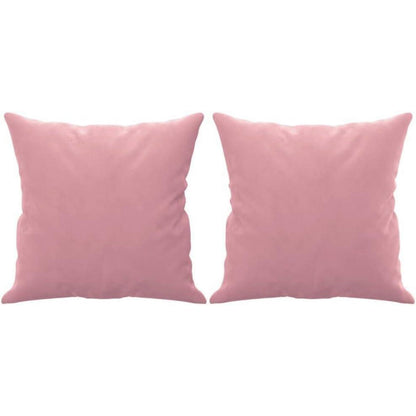 2-Sitzer Sofa Samt Rosa – Modernes Mini Sofa mit Kissen