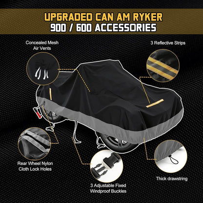 Motorradabdeckung Outdoor – Wasserdicht für Can-Am Ryker 600/900