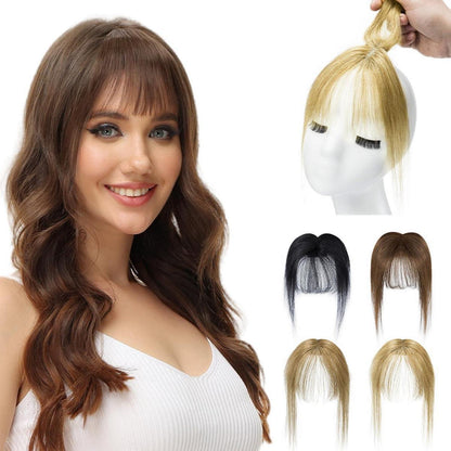 3D Clip In Pony aus Echthaar – Strohblond für French Fringe