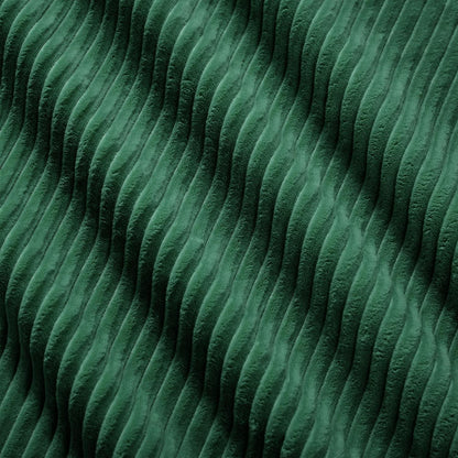 Modularer 2-Sitzer Cord-Sofa mit Hockern – Tiefsitz & Flexibel