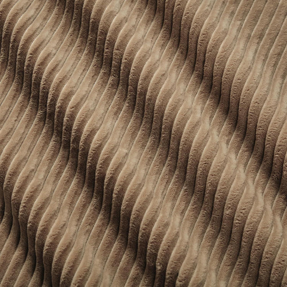 Modularer Cord-Ecksofa 4-Sitzer mit Hockern & Tiefsitz