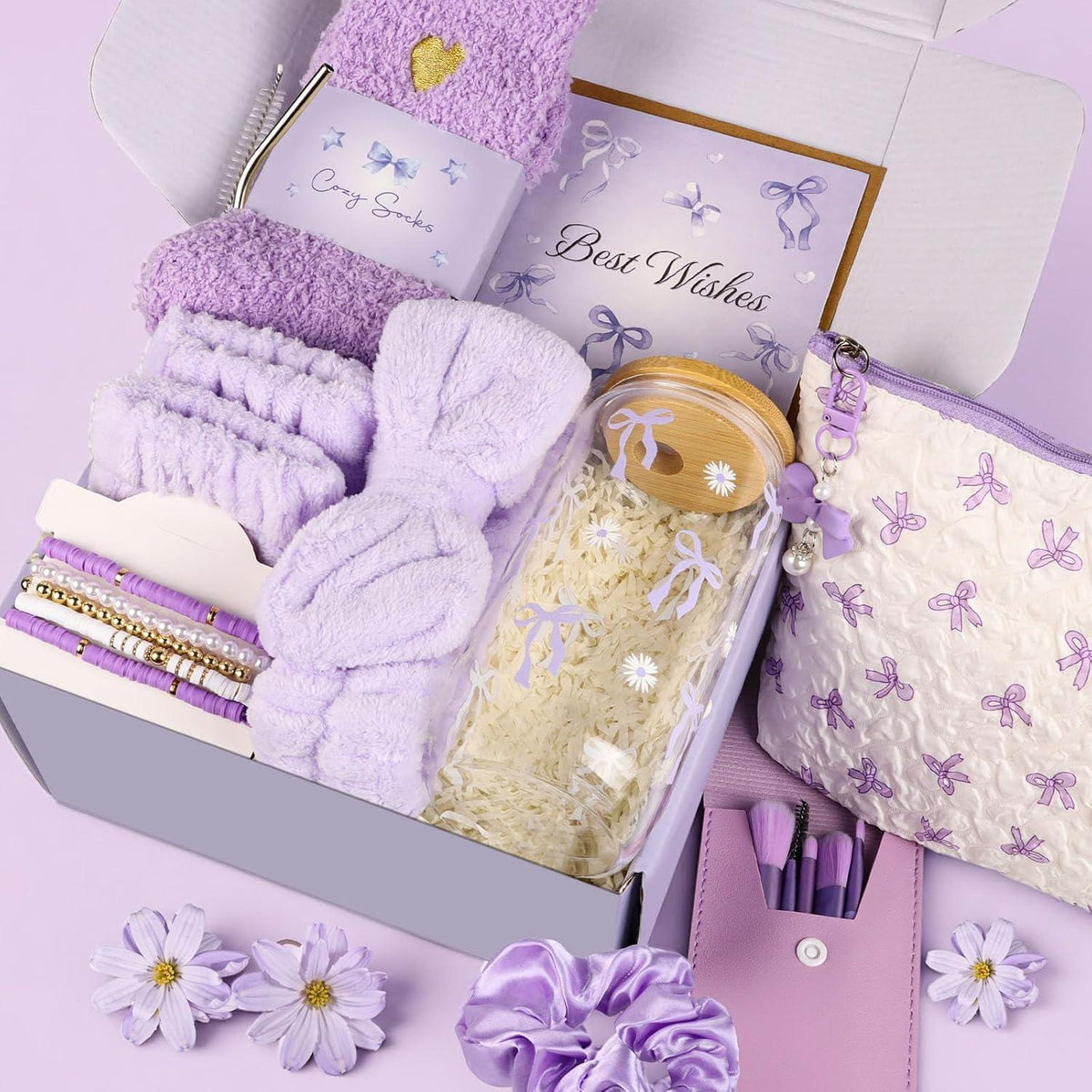Geburtstagsbox für Mädchen 9-18 Jahre | Lila Geschenkset Teenager