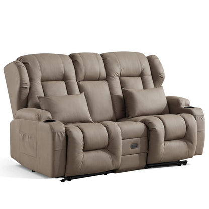 2-Sitzer Relaxsessel mit Liegefunktion & Kinosofa Khaki