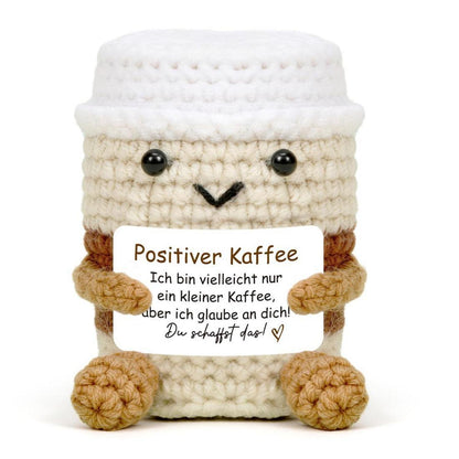 Gehäkelter Kaffee Kuscheltier - Emotionales Geschenk & Glücksbringer