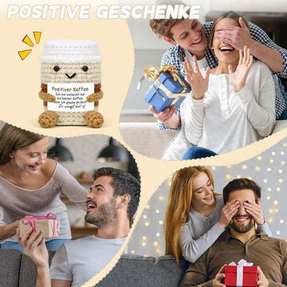 Gehäkelter Kaffee Kuscheltier - Emotionales Geschenk & Glücksbringer