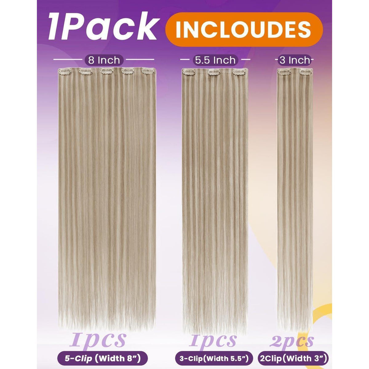 Blond Echthaar Clip-in Extensions – Remy Haar 40cm #16/22
