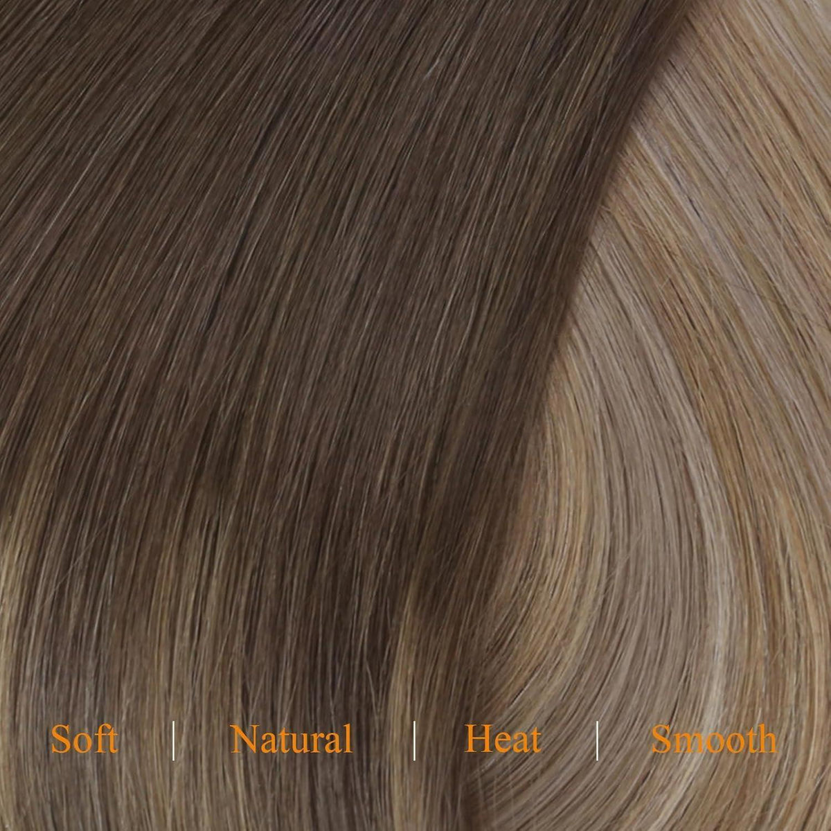 Clip-In Echthaar Extensions Braun Ombre 35cm – Remy Haar