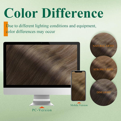 Clip-In Echthaar Extensions Braun Ombre 35cm – Remy Haar