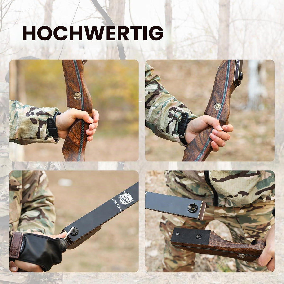 Recurve Bogen Takedown 40lb – Traditioneller Jagdbogen Set für Erwachsene