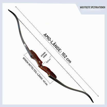Recurve Bogen Takedown 35lb – Set für Anfänger & Profis