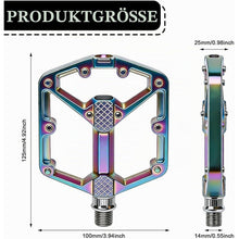 Aluminium Fahrradpedale 9/16" MTB mit Anti-Rutsch-Nägeln