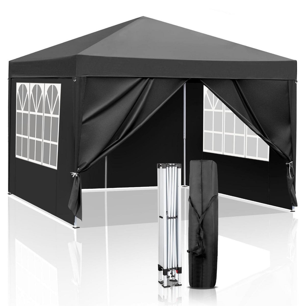 3x3m Faltpavillon mit 4 Seiten – Wasserdicht & UV-Schutz