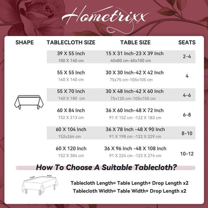 Rosa Tischdecke Retro Blumenmuster 140x140 cm