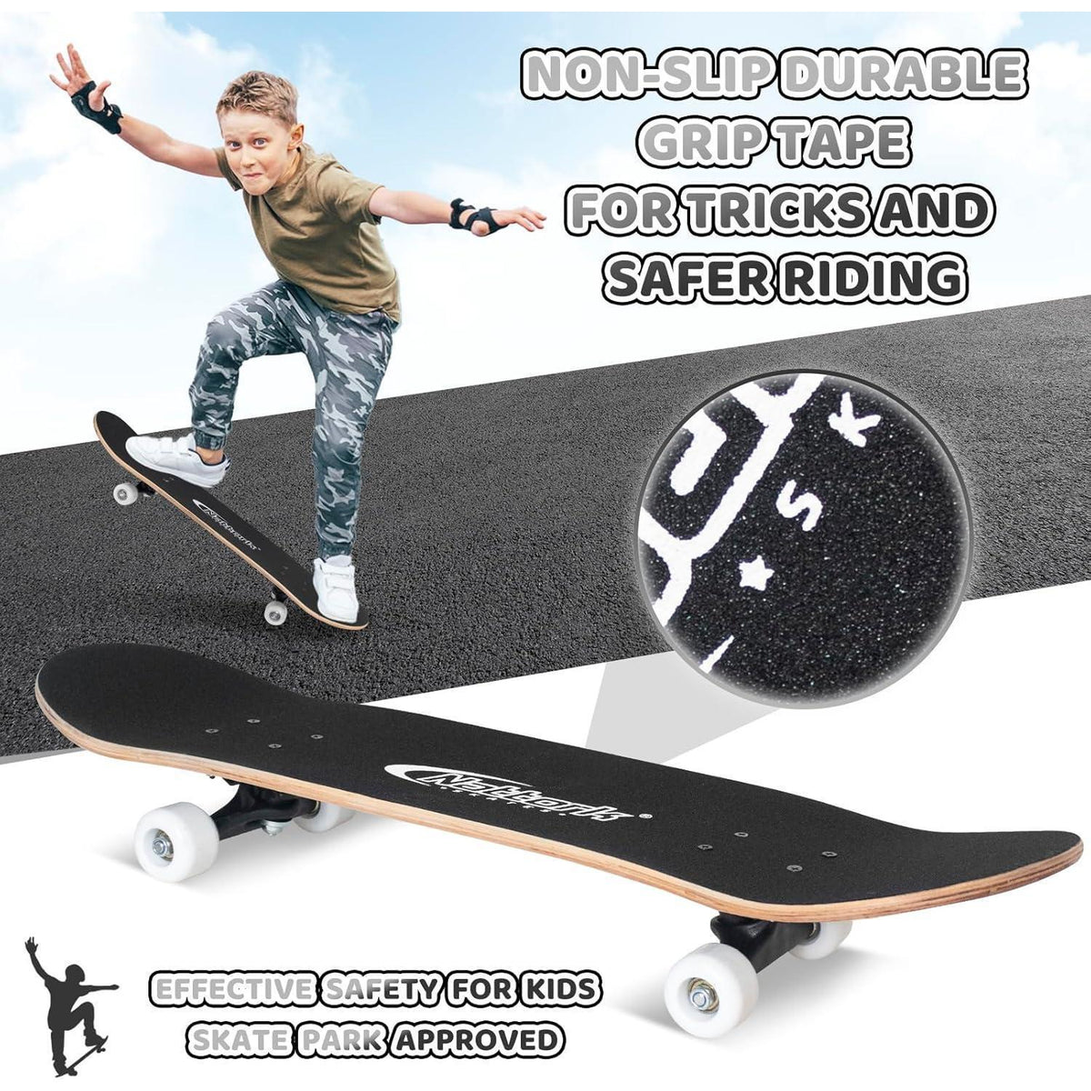 Komplett Skateboard 31 Zoll – Checkerboard Design für Anfänger
