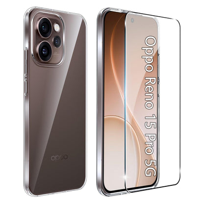 Oppo Reno 15 Pro 5G Hülle mit Schutzfolie, Transparent