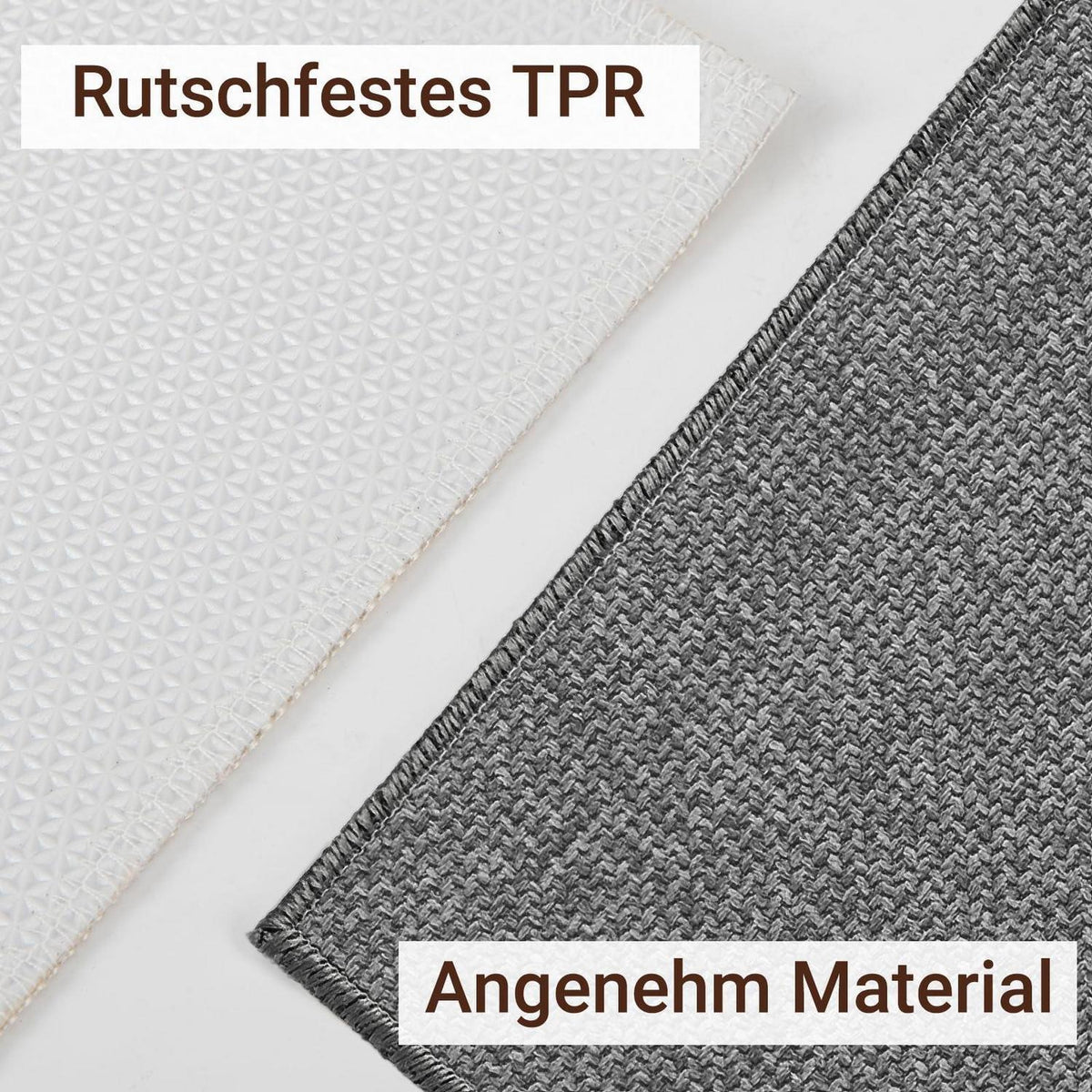 Fußmatte Grau 80x120 cm – Rutschfest & Saugfähig