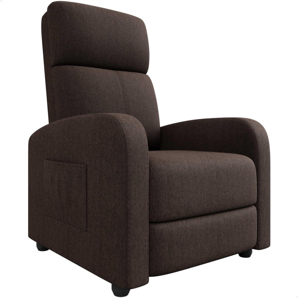 Relaxsessel mit Liegefunktion – Braun, Verstellbar & Bequem