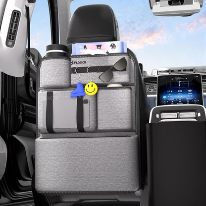 Autositz Organizer mit MOLLE-System – Grau