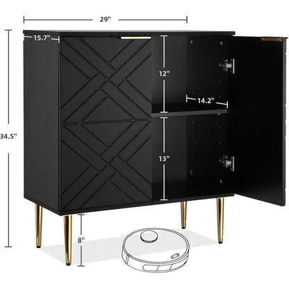 Sideboard Kommode Schwarz – Stilvolle Anrichte mit Stauraum