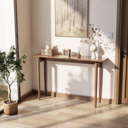 Schmaler Konsolentisch Holz – Walnussbraun, 120x30x76 cm